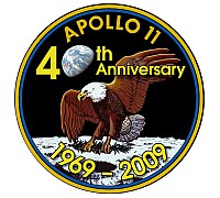 Small Apollo 11 40th Anniversary Logo